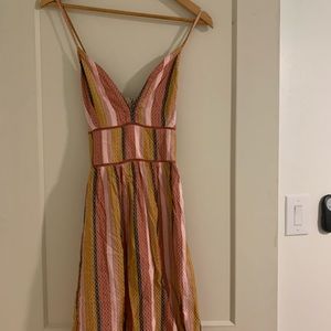 Roxy Size Small Cross back dress with pockets